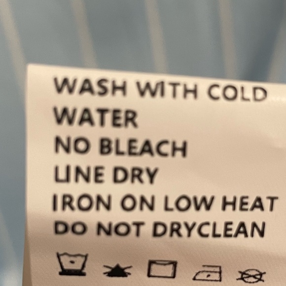 Maternity Blue Stripe Tie Shoulder Size Large - Picture 8 of 9